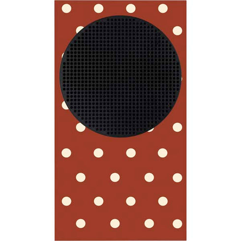 Neutral Polka Dots Xbox Series S Console Skin